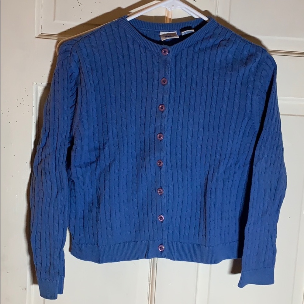 🌺The Rugged Bear blue knit sweater Sz 8